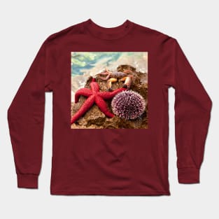 Crab Sea ​​Urchin StarFish Long Sleeve T-Shirt